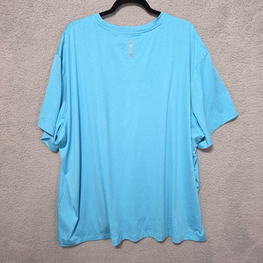 ZELOS Mens 3X Big Tall Blue Moisture Wicking T-Shirt Athletic Performance NWT - Picture 6 of 6